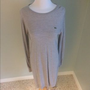 Lacoste grey sweater dress